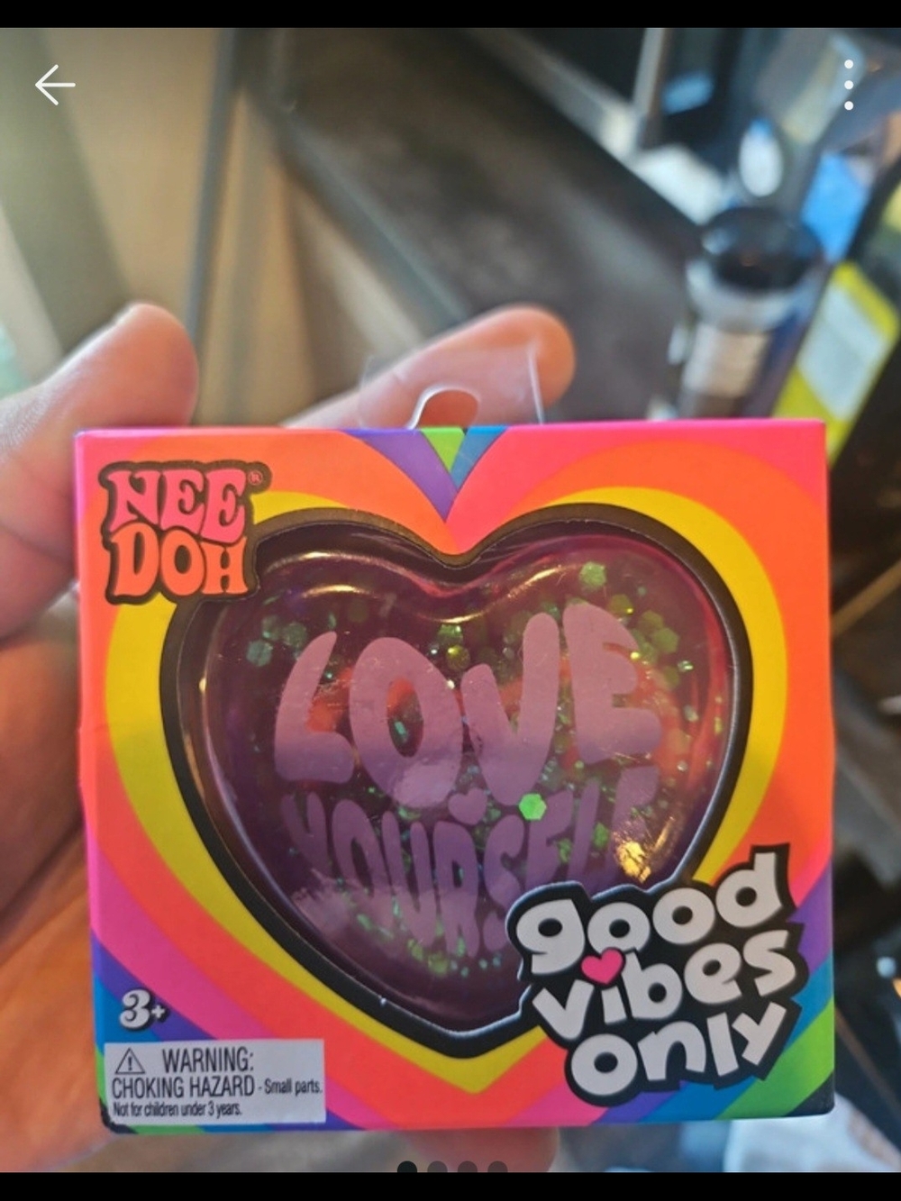 "Love Yourself" Purple Heart Stress Ball - Good Vibes Only